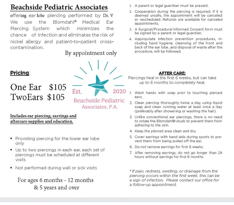 Medical Grade Earlobe Piercing in Niceville, Florida